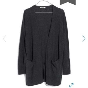 Madewell Charcoal Gray Lightweight Cardigan